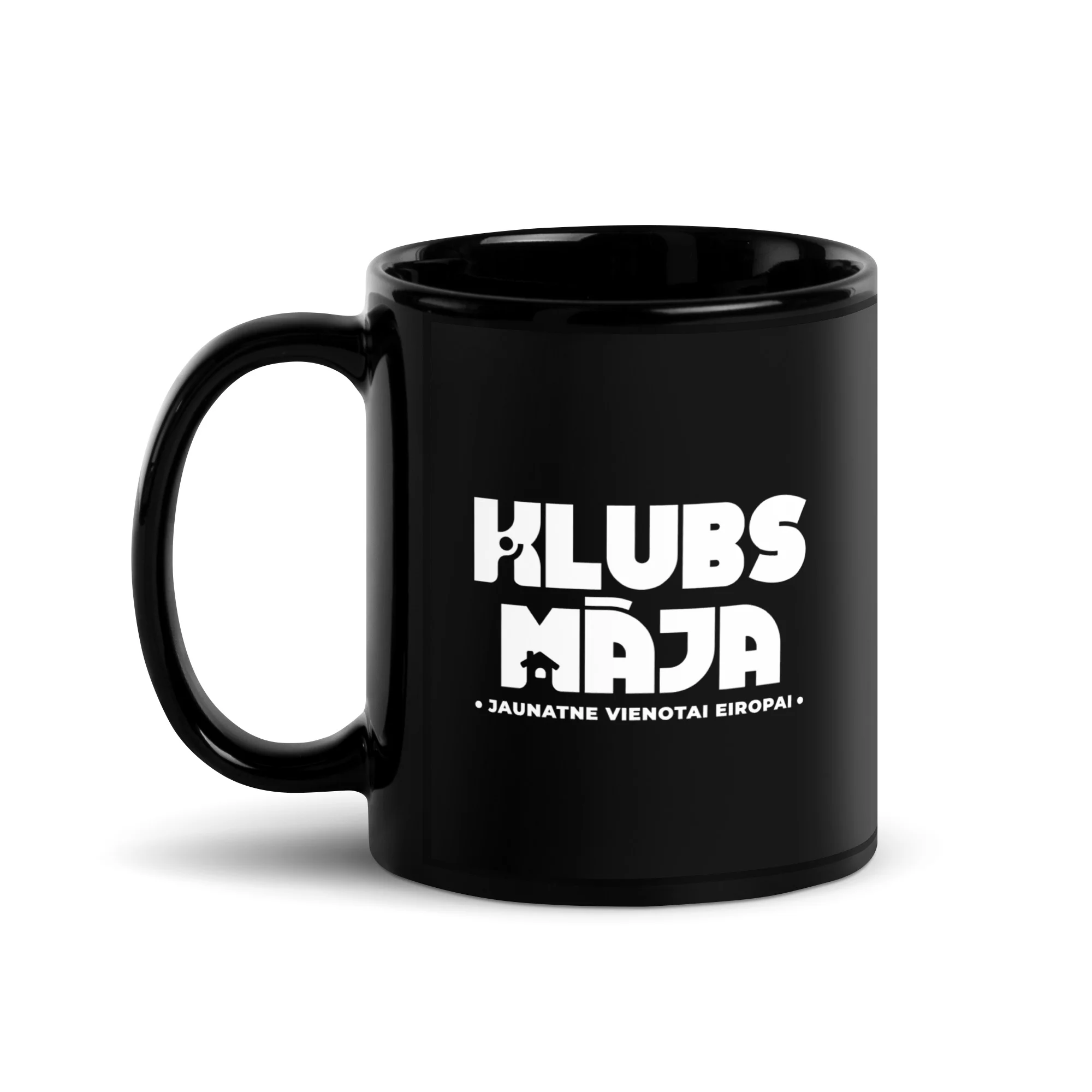 Klubs "Māja" melna krūze - Image 4